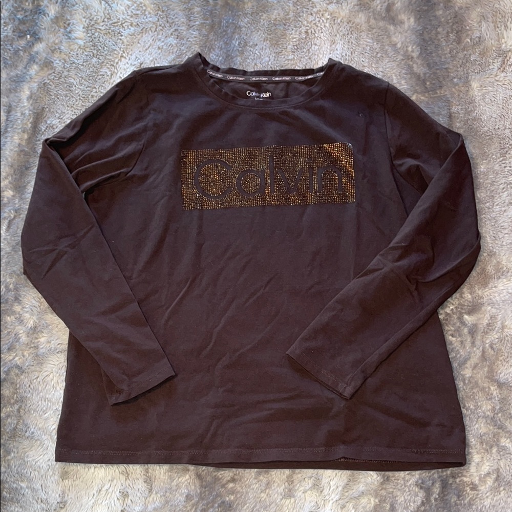 Calvin Klein Chocolate Long Sleeve Shirt 👑